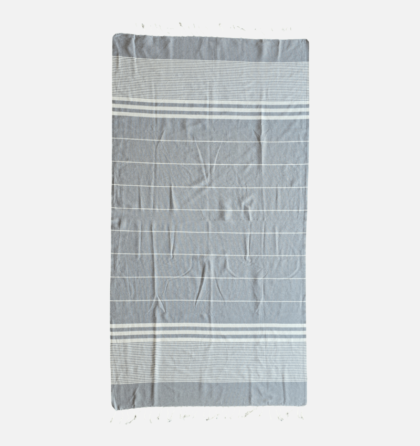 gray turkish towel